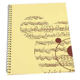 Alomejor Papel manuscrito Cuaderno de partituras en Cuaderno de m¨²sicos con 50 p¨¢ginas para copiar y Escribir partituras(26 * 20 * 2cm-Oso Amarillo)