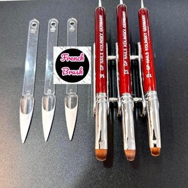 Premium GP Kolinsky French Brush Germany for french nail manicure - Size: 12