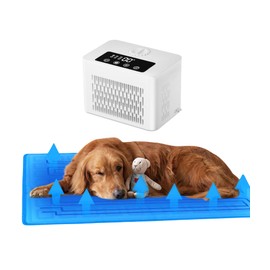 2025 Smart Dog Cooling Mat & Heating Pad 2-in-1 - XL 24''x17'' Cooling Mat for Dogs & Cats with Auto Shutoff Timer Lock, Dual-Sided Washable Pet Cool Pad for Year-Round Comfort (59°F-113°F)