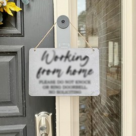 Small Home Sign for Front Doors, Door Hang Sign for Office, for House Front Door Decorative, Mini Wood Hanging Decorative signs for Store Business Porch Wall Decor