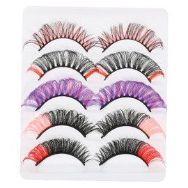 IWOWHERO Vivid Fake Eyelashes Curl Mixed Use Lightweight Easy to Apply Your Eye Makeup Stunning Lashes