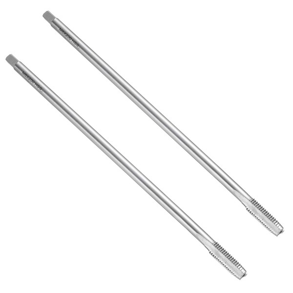 sourcing map 2pcs Straight Flute Thread Taps, M8 x 1.25