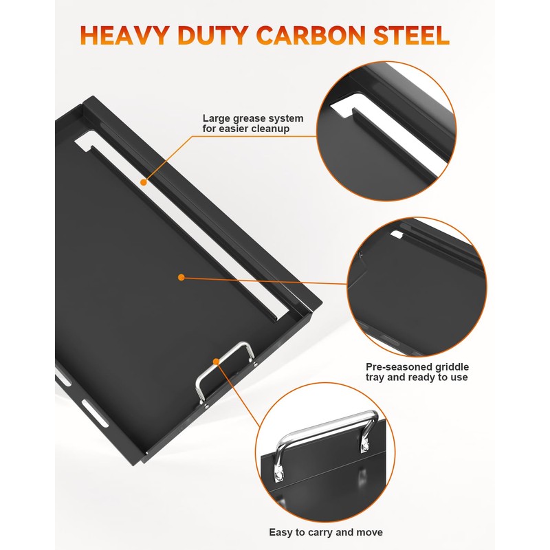 Full Size Griddle Insert for Weber Spirit 400 Series(2025 Models)