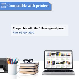 Black Bottled Ink GI53 GI-53 / Cyan Bottled Ink GI53 GI-53 / Magenta Bottled Ink GI53 GI-53 / Yellow Bottled Ink GI53 GI-53, Work for Canon PIXMA G650 G550