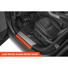 Luxshield Car Door Sill Protectors for Land Rover Range Rover Sport 2 (II) L494 I 2017-2022 - Paint Protection Film for Car Kick Plates Panel Covers Clear Transparent