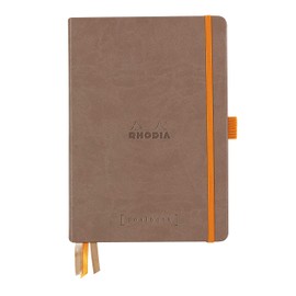Rhodia 118573C Goalbook Notebook (DIN A5, 14.8 x 21 cm, Dot, Practical and Trendy, with Hard Cover, 90 g White Paper, 120 Sheets), Pack of 1, Grey
