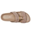 Franco Sarto Women's Braxton Slide Sandal, Porcini Beige, 10