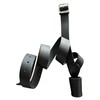 FLAG CROSS BELT HOLDER CARRIER BLACK LEATHER Military Parade POLE