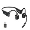 MAIRDI Open Ear Bone Conduction Headphones Bluetooth with Microphone Noise