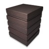N'icePackaging 100 Qty - Chocolate Brown Cotton Filled Gift Boxes
