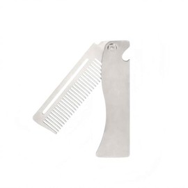 Peines de pelo para mujeres y hombres, peine plegable para barba de acero inoxidable es duradero