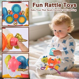 iFunLong Baby Montessori Toys for 1 2 3 Years Sensory Toy, Activity Cube Sensory Toys for Toddlers Travelling, Motor Skills Busy Cube Toy for 6 12 18 Months Infant Birthday Gifts