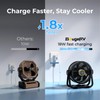 BougeRV Portable Fan Rechargeable, 20000mAh Battery Powered Fans with 4