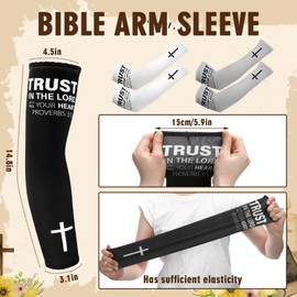 Shyyween 6 Pairs UV Cooling Arm Sleeves Sun Protection Men Women Arm Sleeves Oversleeve for Sports Cycling Working(Black,White,Light Grey,M)