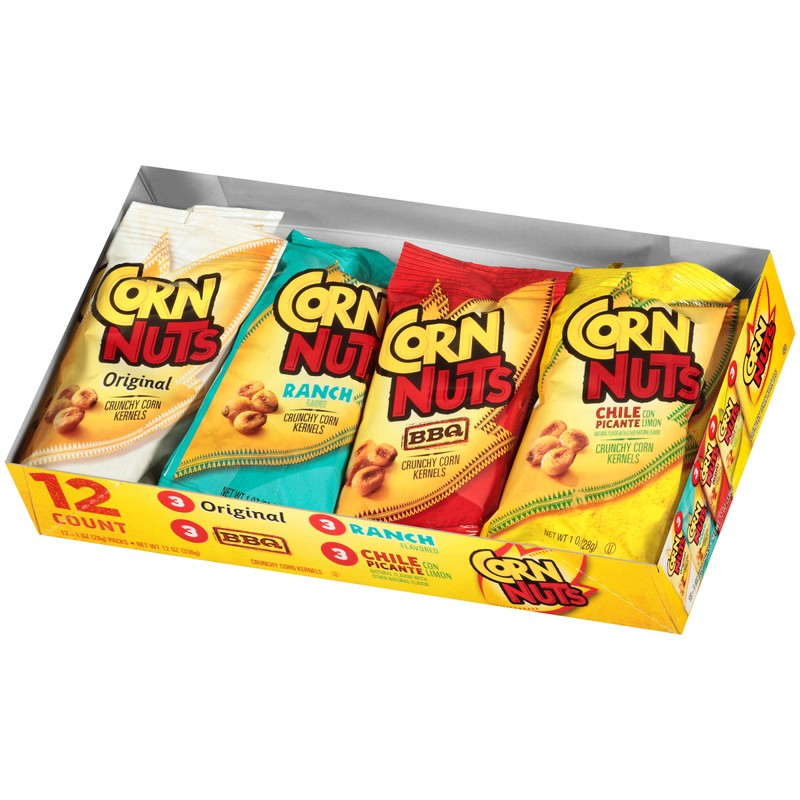 Corn Nuts Original, Ranch, BBQ, Chile Picante con Limon Crunchy