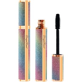 Sky Mascara Waterproof Strong Black Smudge Proof Long Lasting Thicking Curling Mascara, 4D Silk Fiber Lash Eyes Beauty Makeup