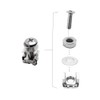 Wang-Data 50 Sets M6 Square Hole Hardware Cage Nuts &