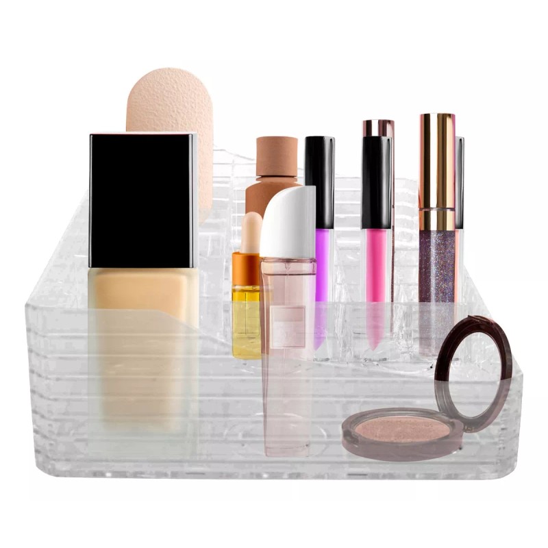 Queen Sense Organizador De Acrílico Para Cosméticos Con 18 Espacios