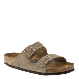 Birkenstock Unisex Arizona Soft Footbed Sandal, Taupe Suede, 40 N EU/9-9.5 2A(N) US Women/7-7.5 2A(N) US Men