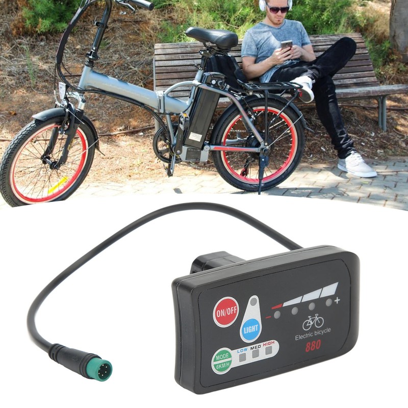 Electric Bicycle Display ABS Lightweight LED Display Meter With Waterproof