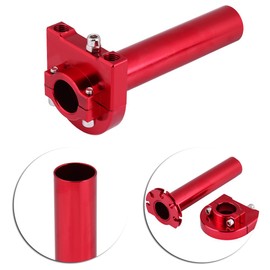 for motorcycle throttle assembly Gorgeri Universal 7/8" 22mm Aluminum Alloy Handlebar Throttle Twist Grips Accelerator for Motorcycle Scooter Dirt Bike(Red)