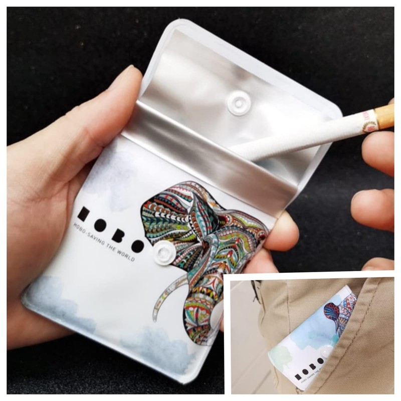 4Pcs Reusable Ash Pouch Fireproof Mini Ashtray Portable Environmental Ashtray