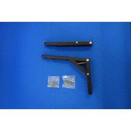 TANNER Touch Pon Folding Shelf Holder, 7.9 inches (200 mm), Black