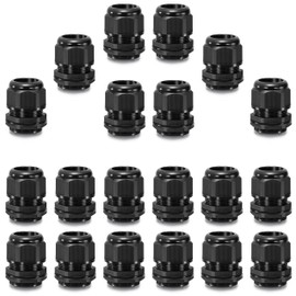 QILIPSU 1" NPT Cable Gland, Strain Relief IP68 Waterproof Nylon Cord Connector, Wire Pass Through Grip (1 NPT 20pcs)