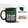 Bubble Hugs Programmer Mug Black 11oz - Cyber Security Stop