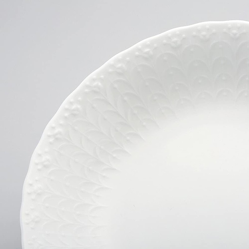 Narumi Silky White 7.5 in (19 cm) Coupe Soup Plate,