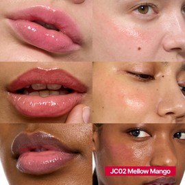 fwee Glowy Jelly Pot | Dewy Jelly Lip & Blush Color, Tinted Glow Balm, Dewy Buildable Finish – Mellow Mango (Natural Coral) | 0.14 oz