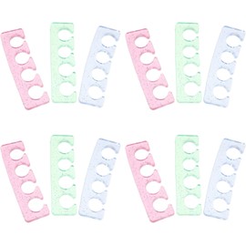 Separadores de Dedos de Silicona Protege Esmalte Fresco Reutilizables 12 Piezas y Separa Uñas Comodidad para Pedicura y Manicura