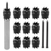 Saiper 13pcs Spot Weld Cutter Drill Bit Set 3/8" Double
