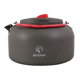 REDCAMP 1.4L Small Camping Kettle, Folding Water Pot with Carrying Bag, Compact Lightweight Tea Kettle for Outdoor Cooking Backpacking Picnic Fishing Boiling