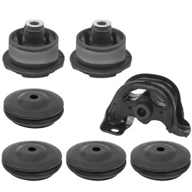 BestParts 7x Rear Axle Differential Mount & Differential Arm Bushing & Top Support Rubber Kit Compatible with Honda Civic CR-V Accord Odyssey Replace 50721-SH9-010 50721-SH9-901
