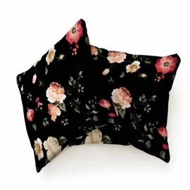 Beabes Cushion Throw Cover Colorful Blooming Rose Flower Watercolor for Home Decor,Pillow Cases for Couch Bedroom Living for Boy Girl 18X18 Inch Pack of 2