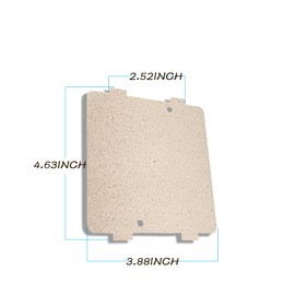WB39X10034 262100100006 Microwave Waveguide Cover for GE Microwave Oven Repairing Part Mica Plates Sheets 3-7/8 x 4-1/4 Inches