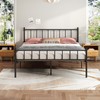 HAFENPO Full Size Platform Bed Frame - Black Metal Bed