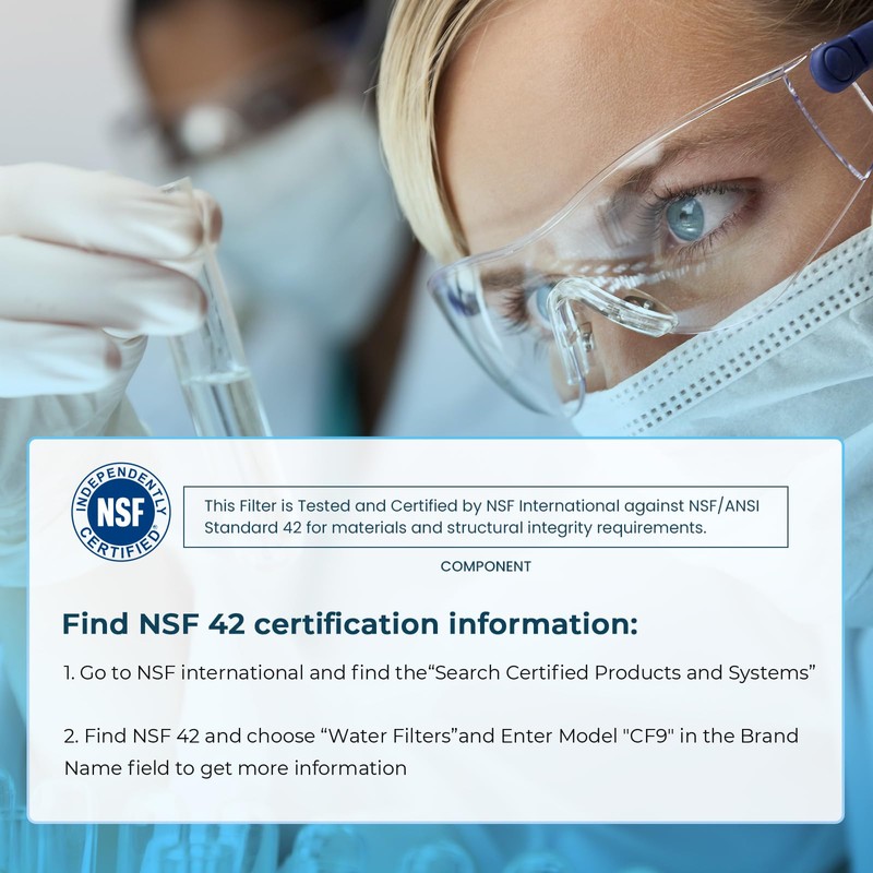 Crystala Filters XWF Replacement for GE XWF Refrigerator Water Filter