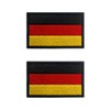 Pack of 2 5 x 3 cm Mini Germany Flag Patch Embroidered Badge with Velcro German Appliques for Clothing Bags Backpack Uniform Vest Dog Harness Military Tactical Outdoor Jersey