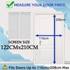 TheFitLife Magnetic Fly Screens for Doors - Heavy Duty Mesh