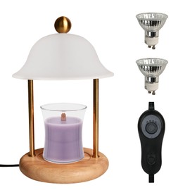 ASAWASA Candle Warmer Lamp with Timer and Dimmable, Vintage Electric Candle Warmer for Jar Candles，Gifts for Women Mom Christmas Birthday Thanksgiving