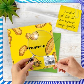 50th Birthday Cards for Women Men - Elephant Go Nuts! Its Your Birthday! - Happy Bday Card for 50 Year Old Woman Man Dad Grandma Cousin Wife, 145mm Bday Greeting Cards