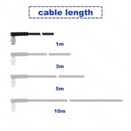 Alvin's Cables Hirose 6 Pin Female Right Angle to Open End Cable Trigger Strobe PWS Cable for TIS GigE Camera for Basler 1M