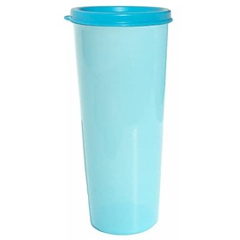 New Tupperware Vintage Style Pastel Blue 16oz Tumbler with Matching Seal