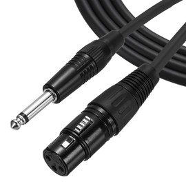 MECCANIXITY 10ft 6.35mm (1/4") TS Female to XLR Male Interconnect Audio Microphone Cable XLR Female to Male Adapter Microphone Cable for Stage Studio Cable