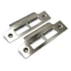 2X Long Strike Plates Brushed Satin for Mortise Latch 114mm