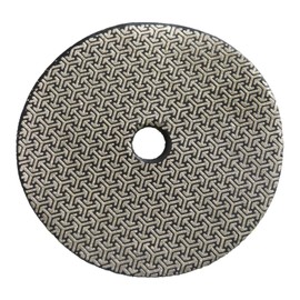 4 Inch Diamond Polishing Pads, Electroplated Grinding Sandpaper Disc Hook and Loop Backing for Glass Concrete Marble Stone Granite Sanding Polishing, Grit 100#, 4PCS