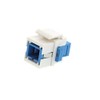 Networx Fiber Optic Keystone Coupler - SC to SC Singlemode Simplex - White