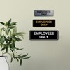 Standard EMPLOYEES ONLY Sign -Red Medium